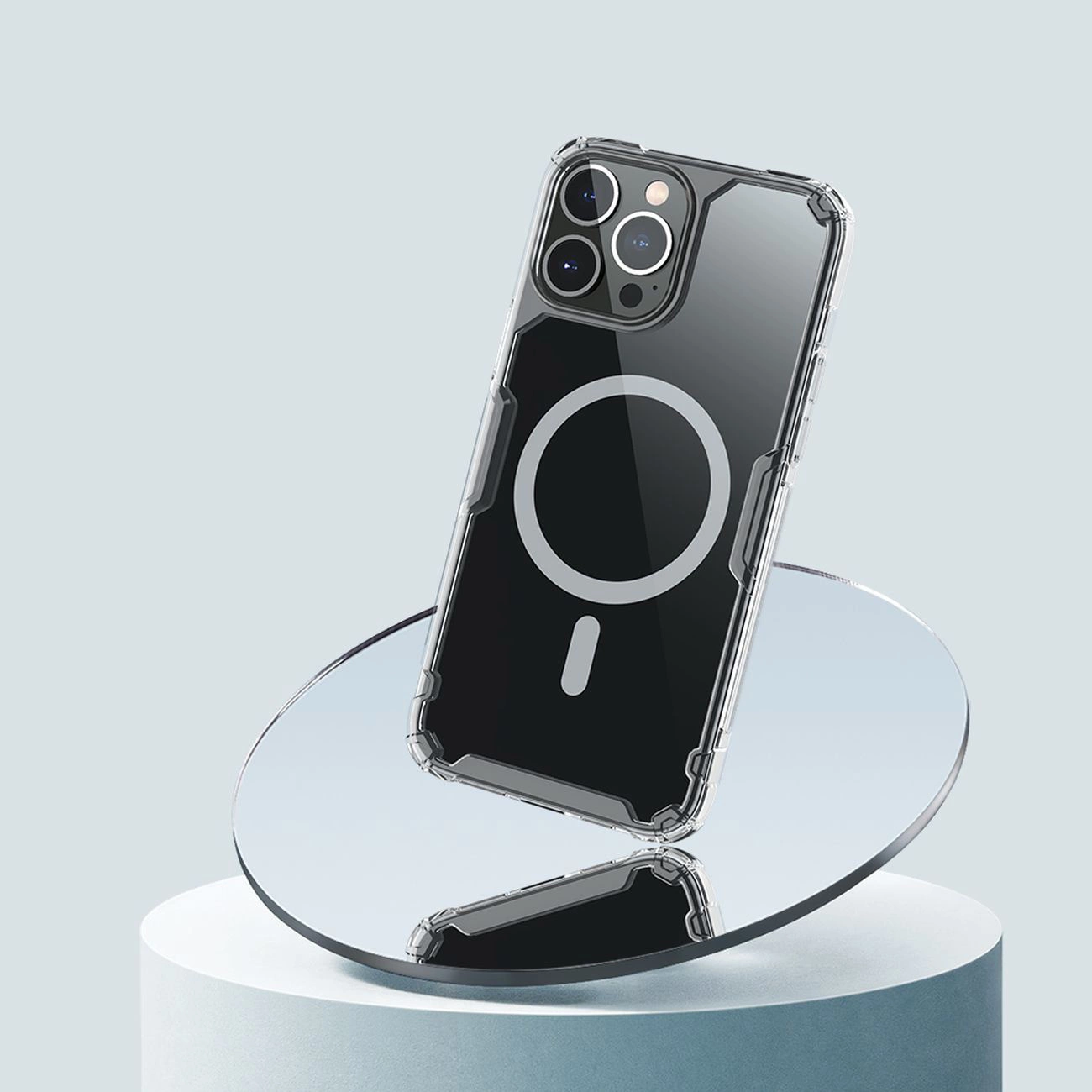 Nillkin Nature Pro tvirtas dėklas su MagSafe iPhone 15 Pro Max – baltas - Image 11