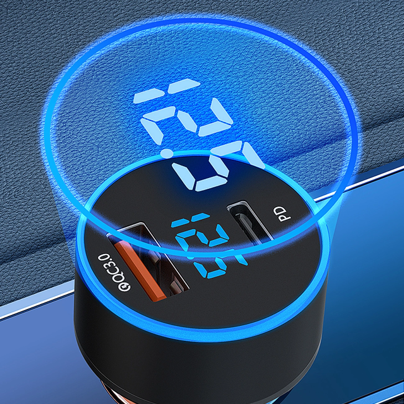 Wozinsky WDCCAC USB-C USB-A 36W automobilinis įkroviklis – juodas - Image 13