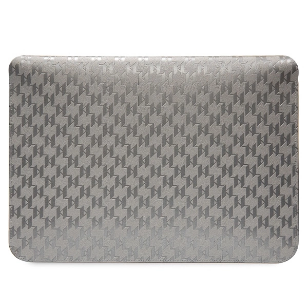 Karl Lagerfeld Saffiano Monogram Choupette dėklas 14" nešiojamajam kompiuteriui – sidabrinis - Image 3