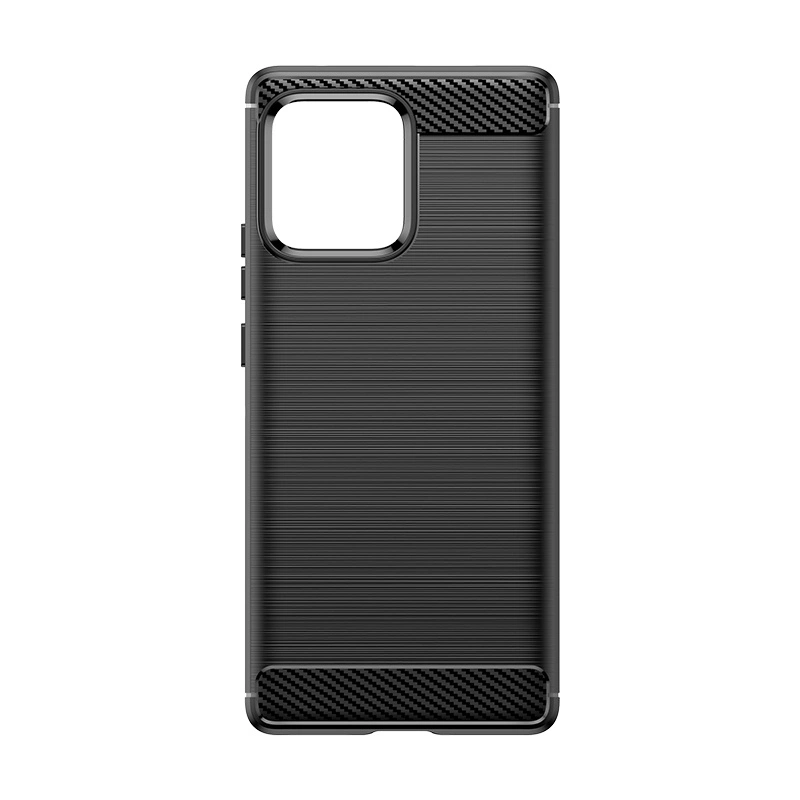 Carbon Case silikoninis dėklas Motorola Edge 40 Pro – juodas - Image 4