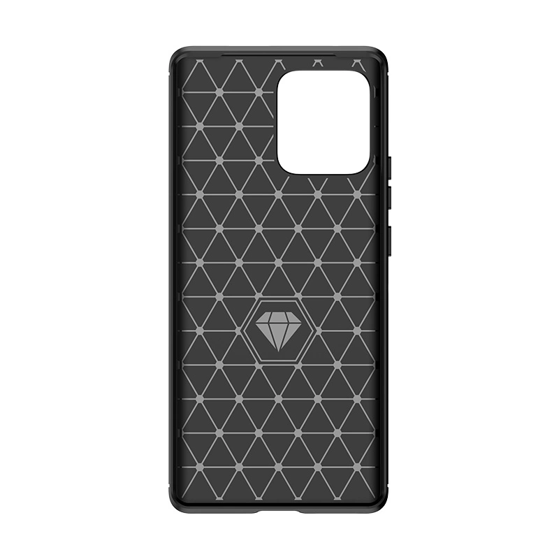Carbon Case silikoninis dėklas Motorola Edge 40 Pro – juodas - Image 5