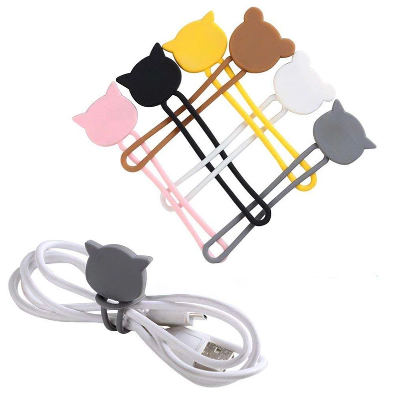 Silikoninis kabelių ritinėlis – pilkas - Image 8