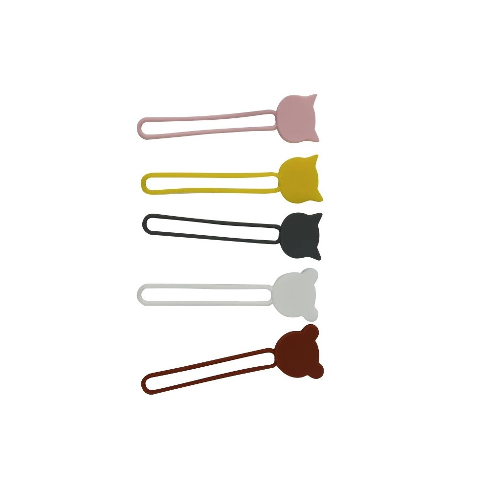 Silikoninis kabelių ritinėlis – pilkas - Image 3