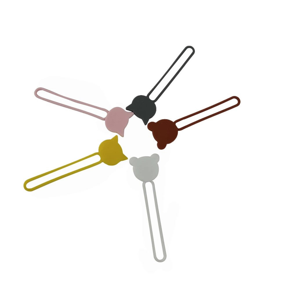 Silikoninis kabelių ritinėlis – pilkas - Image 5