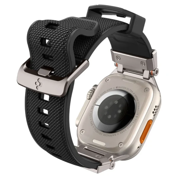 Spigen Durapro Armor dirželis Apple Watch 4/5/6/7/8/9/SE/Ultra (42/44/45/49 mm) – juodas - Image 18