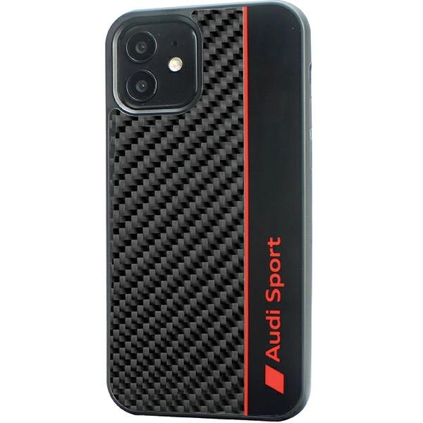 Audi Carbon Fiber Stripe iPhone 11 / Xr 6.1" juodas/juodas hardcase AUS-TPUPCIP11-R8/D1-BK - Image 2