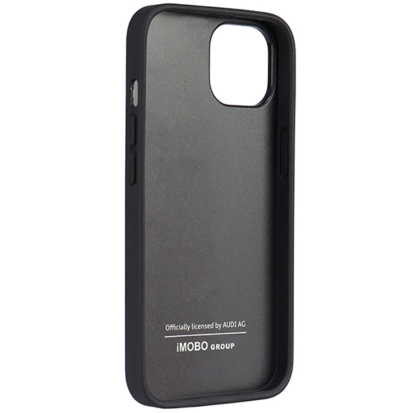 Audi Synthetic Leather iPhone 14 6.1" juodas/juodas hardcase AU-TPUPPCIP14-TT/D1-BK - Image 5