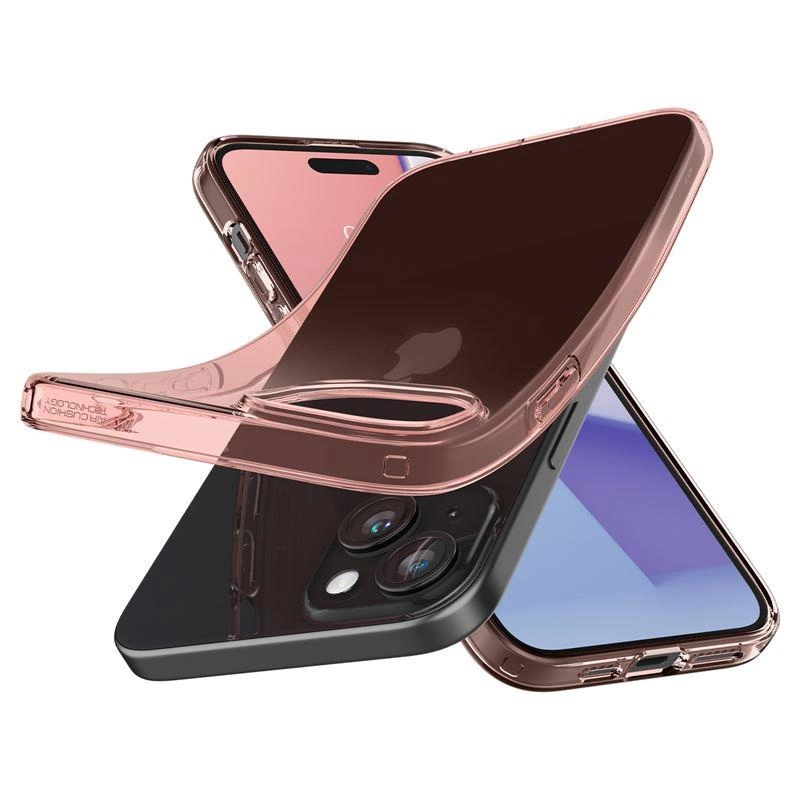 Spigen Crystal Flex iPhone 15 Plus dėklas – rožinis / skaidrus - Image 10