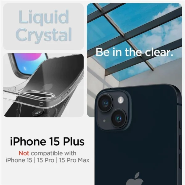 Spigen Crystal Flex dėklas iPhone 15 Plus – skaidrus - Image 2