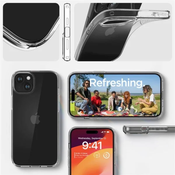 Spigen Crystal Flex dėklas iPhone 15 Plus – skaidrus - Image 7