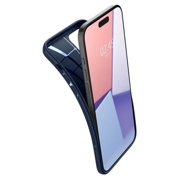 Spigen Liquid Air dėklas iPhone 15 Pro Max – mėlynas - Image 16