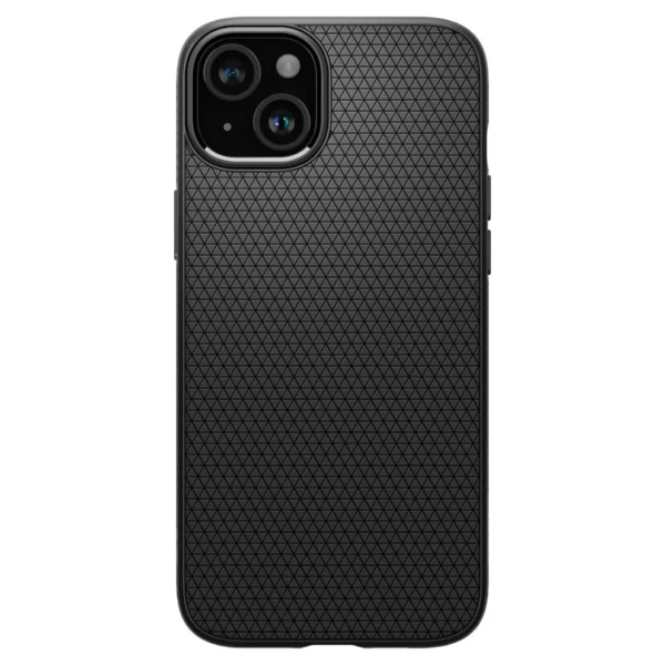 Spigen Liquid Air dėklas iPhone 15 Plus – matinės juodos spalvos - Image 2