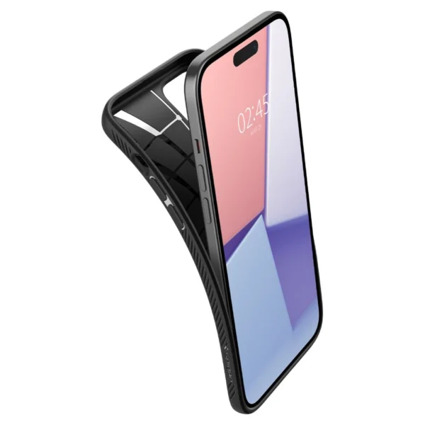 Spigen Liquid Air dėklas iPhone 15 Plus – matinės juodos spalvos - Image 7