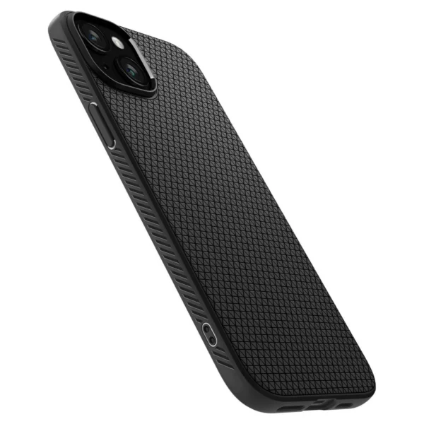 Spigen Liquid Air dėklas iPhone 15 Plus – matinės juodos spalvos - Image 9
