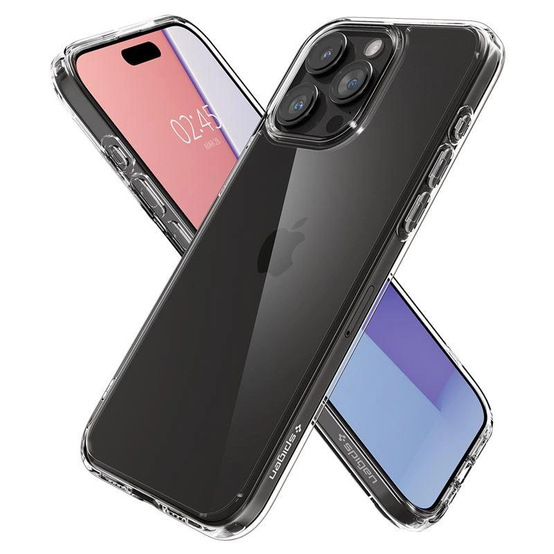 Spigen Crystal Hybrid iPhone 15 Pro dėklas – skaidrus - Image 12