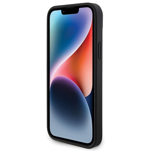 Ferrari Twist Metal Logo dėklas iPhone 15 Plus – juodas - Image 5