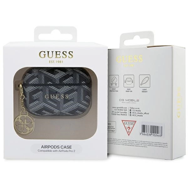 Guess GUAP2PGCE4CK dėklas AirPods Pro 2 – juodas GCube Charm - Image 4