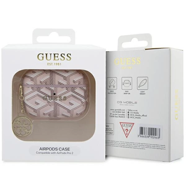 Guess GUAP2PGCE4CP dėklas AirPods Pro 2 – rožinis GCube Charm - Image 4