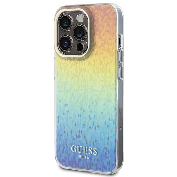 Guess IML Faceted Mirror Disco Iridescent dėklas iPhone 15 Pro – margaspalvis - Image 2