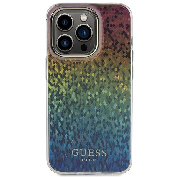 Guess IML Faceted Mirror Disco Iridescent dėklas iPhone 15 Pro – margaspalvis - Image 3