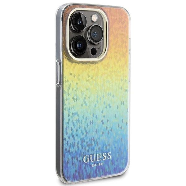 Guess IML Faceted Mirror Disco Iridescent dėklas iPhone 15 Pro – margaspalvis - Image 4