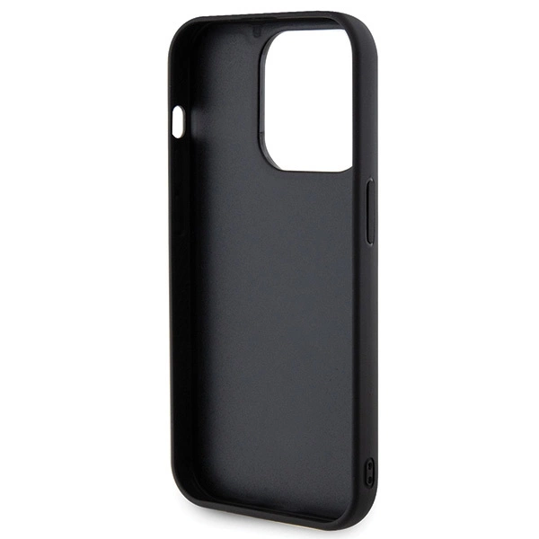 Guess Quilted Metal Logo dėklas iPhone 15 Pro – juodas - Image 7