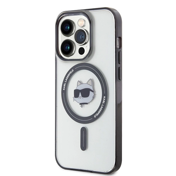 Karl Lagerfeld IML Choupette's Head MagSafe dėklas iPhone 15 Pro – permatomas - Image 9