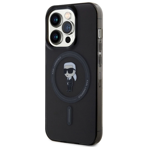 Karl Lagerfeld IML Ikonik MagSafe dėklas iPhone 15 Pro – juodas - Image 2