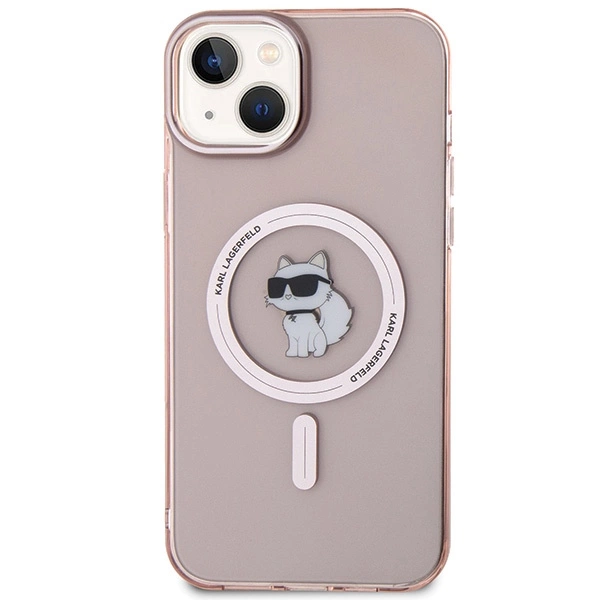 Karl Lagerfeld IML Choupette MagSafe dėklas iPhone 15 Plus – rožinis - Image 3