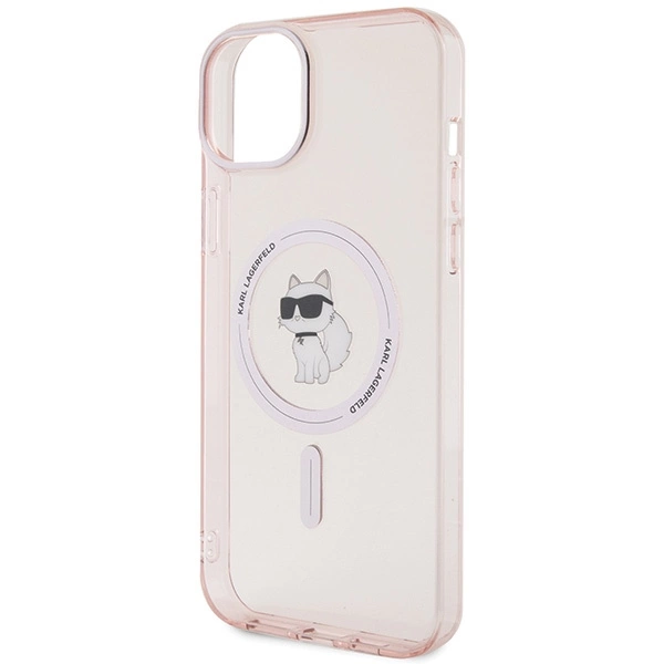 Karl Lagerfeld IML Choupette MagSafe dėklas iPhone 15 Plus – rožinis - Image 6