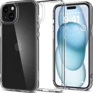 Spigen Ultra Hybrid iPhone 15 Case - Clear