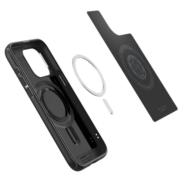 Spigen Mag Armor dėklas su MagSafe iPhone 15 Pro Max – matinės juodos - Image 8