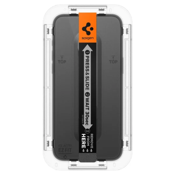 Spigen Glas.tR EZ Fit FC grūdintas stiklas iPhone 15 Pro – juodas - Image 5