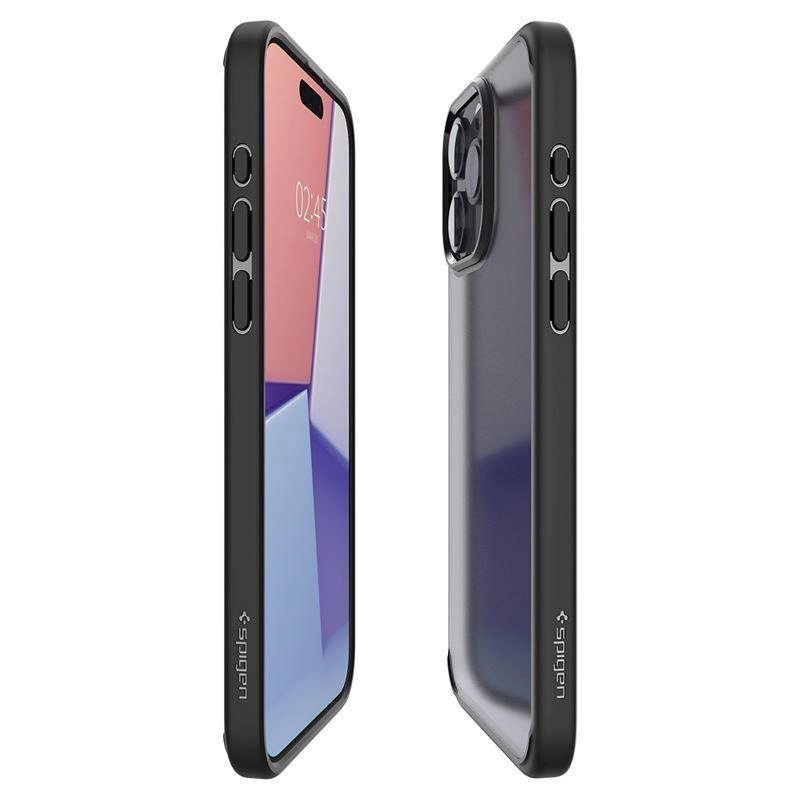 Spigen Ultra Hybrid iPhone 15 Pro Max dėklas – skaidrus juodas - Image 4