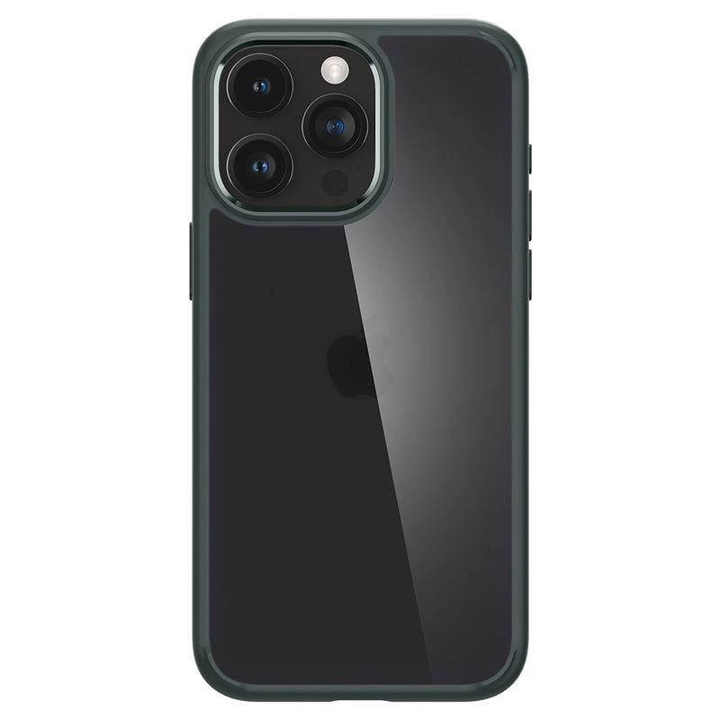 Spigen Ultra Hybrid iPhone 15 Pro Max dėklas – tamsiai žalias - Image 8