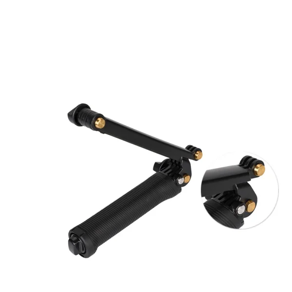 3 in 1 monopodas-trikojis su asmenukių lazda GoPro kamerai - juodas - Image 5