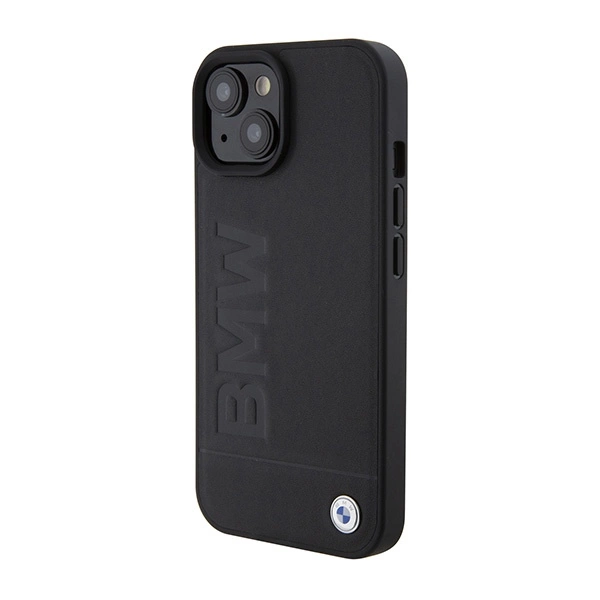 BMW BMHMP15SSLLBK iPhone 15 6.1" juodas/juodas MagSafe kietas dėklas su logotipo spaudu Signature - Image 2