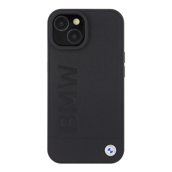 BMW BMHMP15SSLLBK iPhone 15 6.1" juodas/juodas MagSafe kietas dėklas su logotipo spaudu Signature - Image 3