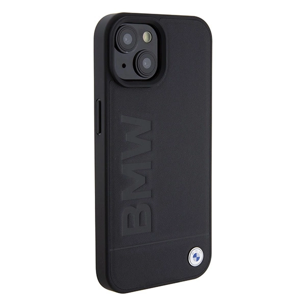 BMW BMHMP15SSLLBK iPhone 15 6.1" juodas/juodas MagSafe kietas dėklas su logotipo spaudu Signature - Image 4