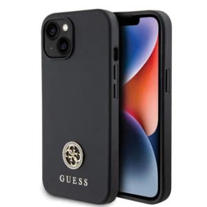 Guess GUHCP15MPS4DGPK iPhone 15 Plus 6.7" black/black hardcase Strass Metal Logo
