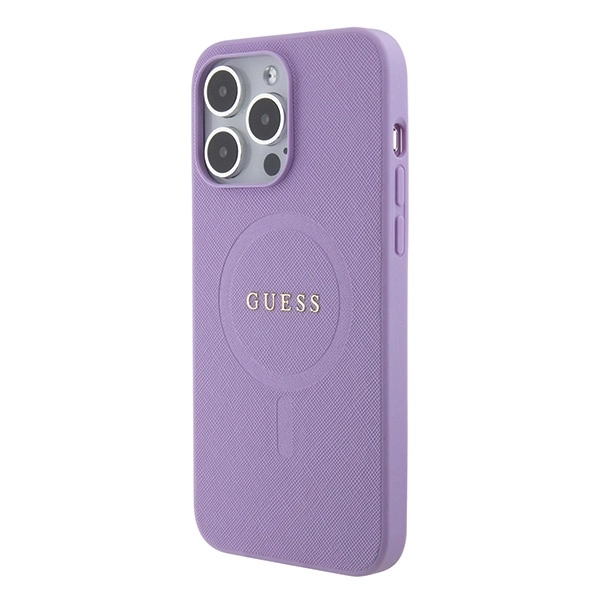 Guess GUHMP15XPSAHMCU iPhone 15 Pro Max 6.7" violetinis/violetinis kietas dėklas Saffiano MagSafe - Image 2