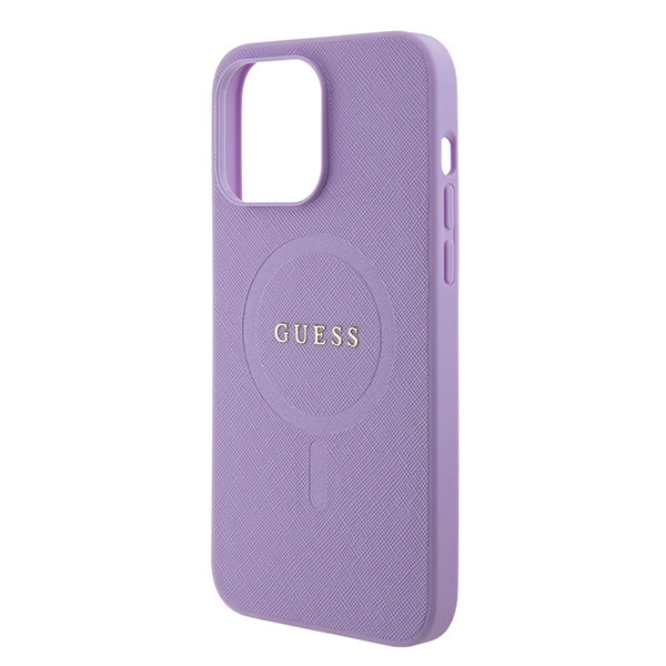 Guess GUHMP15XPSAHMCU iPhone 15 Pro Max 6.7" violetinis/violetinis kietas dėklas Saffiano MagSafe - Image 6