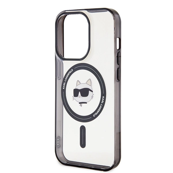 Karl Lagerfeld KLHMP15XHCHNOTK iPhone 15 Pro Max 6.7" permatomas kietas dėklas IML Choupette galva MagSafe - Image 6