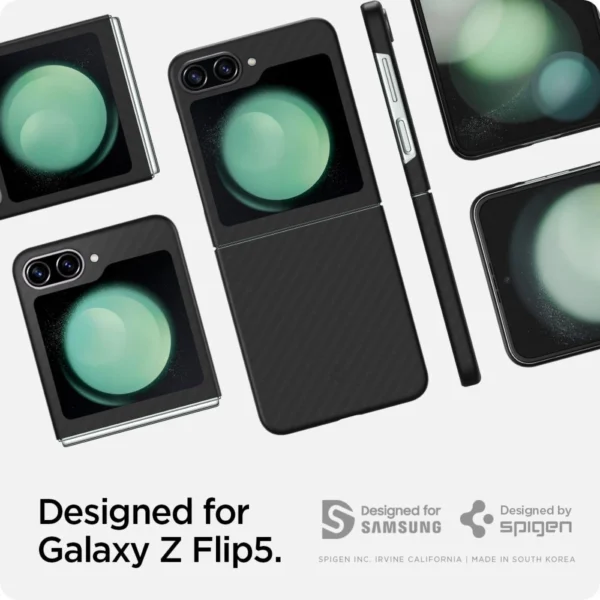 Spigen Airskin Pro dėklas skirtas Samsung Galaxy Z Flip 5 - juodas - Image 7