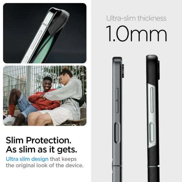 Spigen Airskin Pro dėklas skirtas Samsung Galaxy Z Flip 5 - juodas - Image 9