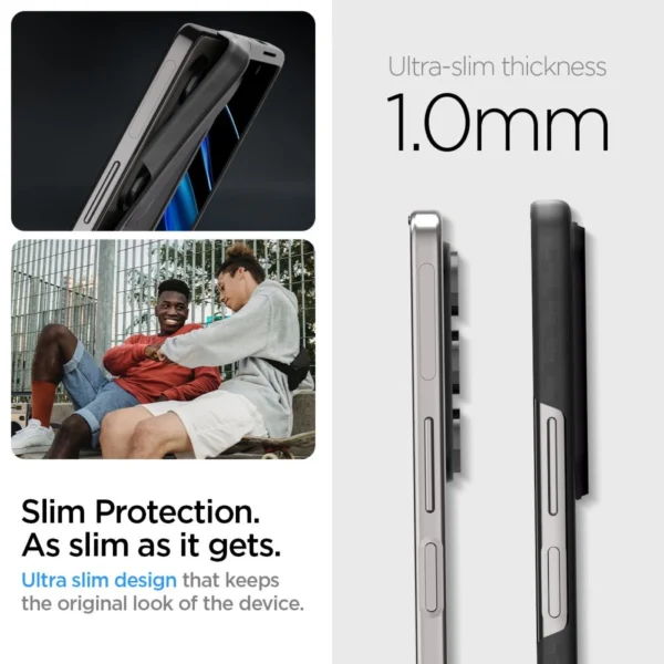 Spigen Airskin Pro dėklas skirtas Samsung Galaxy Z Fold 5 - juodas - Image 8