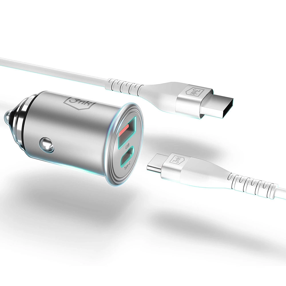 Priedai - 3mk Hyper Car Charger 45W - Image 2