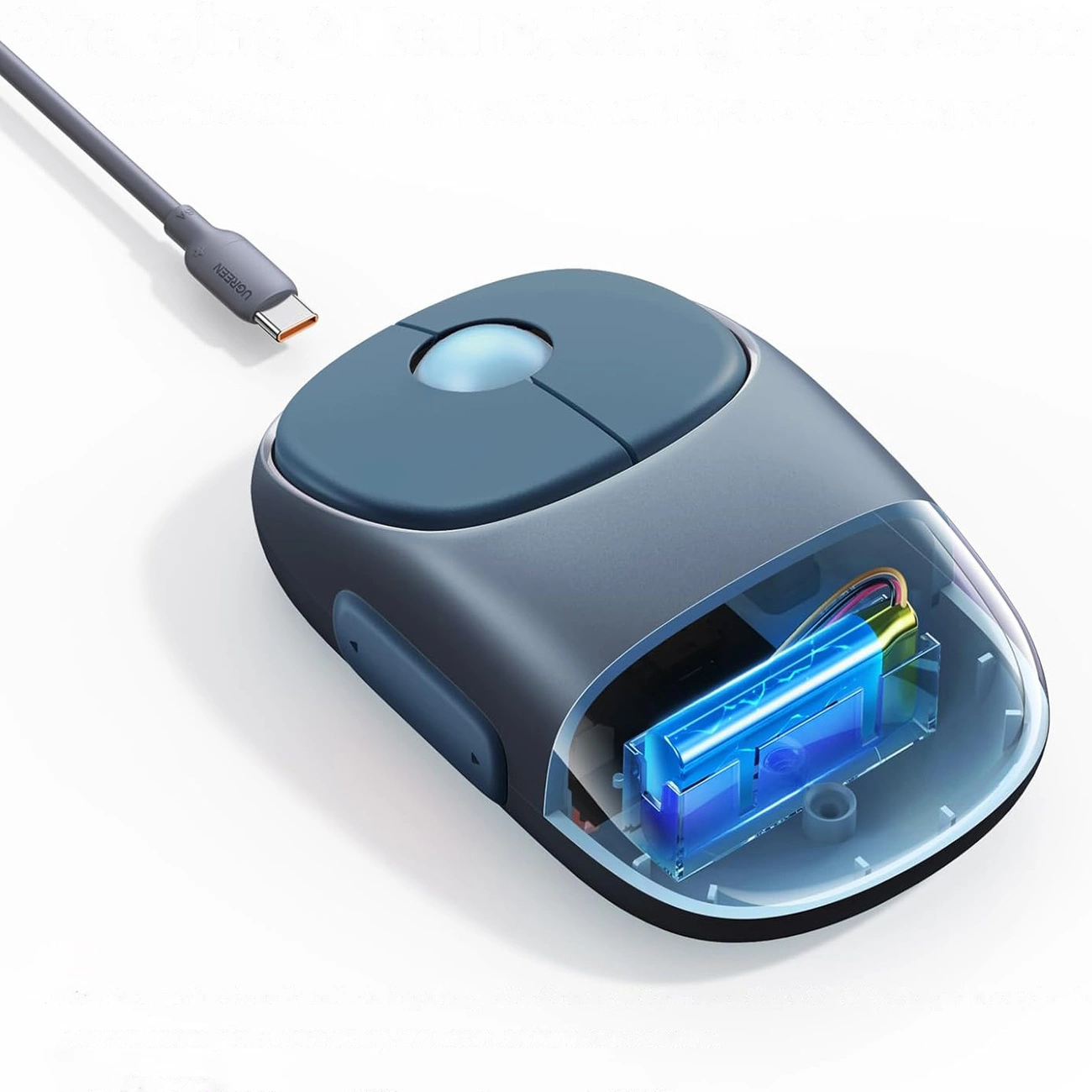 Ugreen MU102 FUN+ Bluetooth / 2,4 GHz belaidė pelė - juoda - Image 8