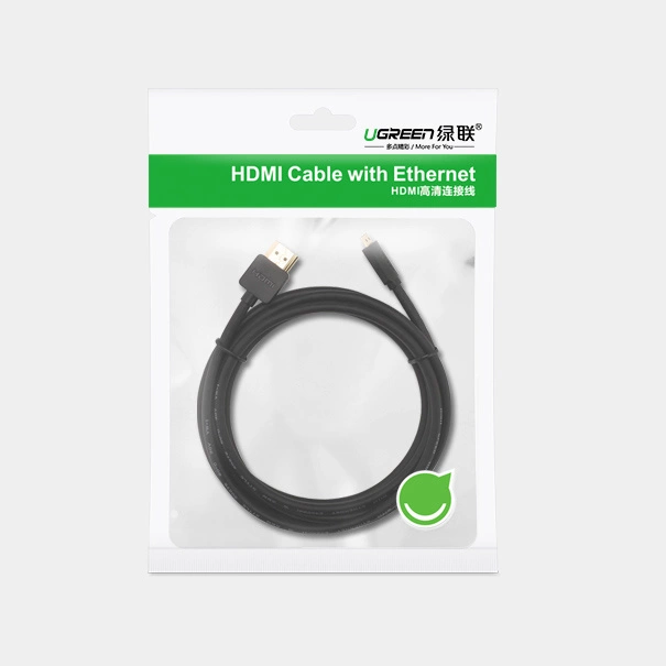 Ugreen HD127 micro HDMI - HDMI 2.0 4K 60Hz laidas 1 m - juodas - Image 4