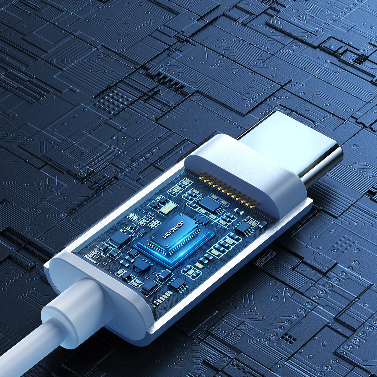 Joyroom JR-EC06 USB-C in-ear ausinės - sidabrinės - Image 13